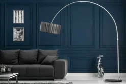 Design Bogenlampe EXTENSO 230cm schwarz Stehlampe mit Marmorfuß