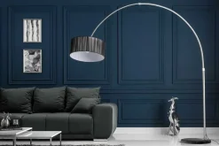 Design Bogenlampe EXTENSO 230cm schwarz Stehlampe mit Marmorfuß