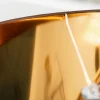 Design Bogenlampe FORMA 215cm schwarz gold Stehlampe mit Marmorfuß
