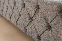 Design Boxbett PARIS 180x200 cm grau Bouclé Chesterfield