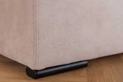 Design Boxspringbett SUITE HOTELBETT 180x200cm beige Samt inkl. Stauraum Topper