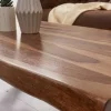 Design Couchtisch AMAZONAS 110cm braun Sheesham Massivholz Baumkante