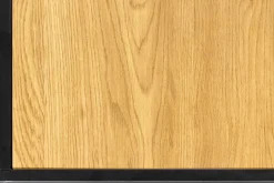 Design Couchtisch ARCHITECTURE 100cm schwarz Wildeiche Rauchglas Metall Holz