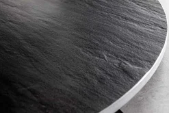 Design Couchtisch DANCING RINGS schwarz grau rund drehbar Keramik Metall