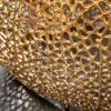 Design Couchtisch LEAF 130cm gold Metall-Aluminium-Legierung handmade