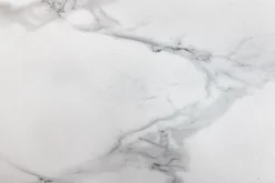 Design Couchtisch MARVELOUS 70cm weiß Marmor Keramik schwarzes Metall