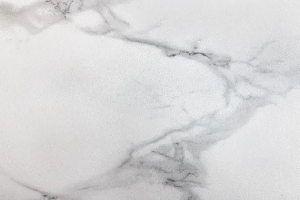 Design Couchtisch MARVELOUS 70cm weiß Marmor Keramik schwarzes Metall