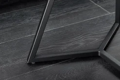 Design Couchtisch MARVELOUS 70cm weiß Marmor Keramik schwarzes Metall