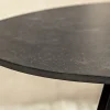 Design Couchtisch MARVELOUS 70cm anthrazit Marmor Keramik schwarzes Metall