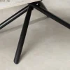 Design Couchtisch OSAKA 110cm weiß schwarz Pandora Keramik mit Sterngestell