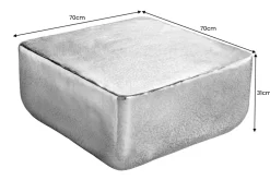 Design Couchtisch UNIT 70cm gold Metall Hammerschlag handmade