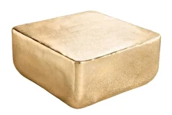 Design Couchtisch UNIT 70cm gold Metall Hammerschlag handmade