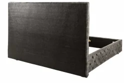 Design Doppelbett PARIS 180x200cm grau Samt Chesterfield