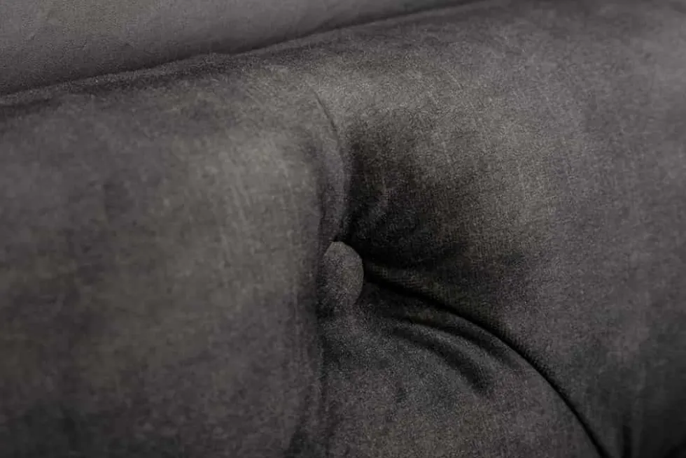 Design Doppelbett PARIS 180x200cm grau Samt Chesterfield