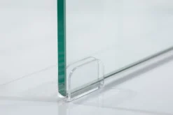 Design 3er Set Glas Couchtisch FANTOME 60cm Beistelltische transparent