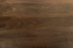 Design Esstisch GRAND 200cm dunkelbraun Mangoholz Bootsform mit Sockel