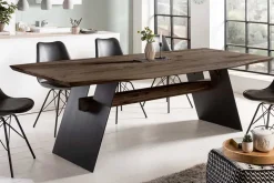 Design Esstisch GRAND OAK 240cm smoke Eiche Massivholz