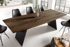 Design Esstisch GRAND OAK 240cm smoke Eiche Massivholz
