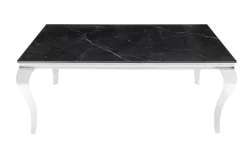 Design Esstisch MODERN BAROCK 180cm schwarz anthrazit chrom Keramik Marmor