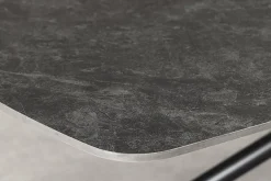 Design Esstisch OSAKA 200cm anthrazit Keramik schwarz Sterngestell Metall