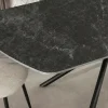 Design Esstisch OSAKA 160cm anthrazit Keramik schwarz Sterngestell Metall