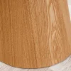 Design Esstisch UNIQUE 200cm weiß Eiche Keramik Marmor Säulenfuß