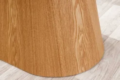Design Esstisch UNIQUE 200cm weiß Eiche Keramik Marmor Säulenfuß