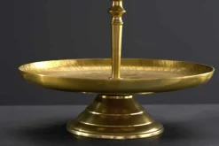 Design Etagere ORIENT 50cm gold im Wild Hammerschlag mit drei Etagen