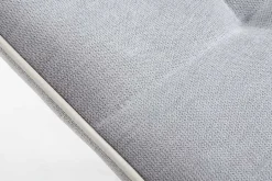 Design Freischwinger Stuhl MIAMI hellgrau Metallgestell matt schwarz
