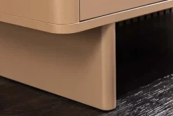 Design Highboard SAVOY 130cm grau beige greige Travertin Keramik Stauraum 3D-Front