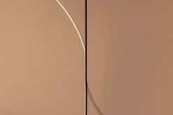 Design Highboard SAVOY 130cm grau beige greige Travertin Keramik Stauraum 3D-Front
