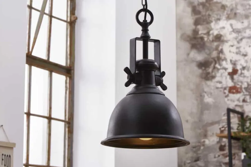 Design Hängelampe INDUSTRIAL 45cm schwarz bronze Industrial Stil