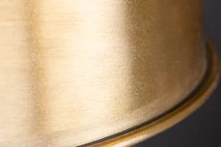 Design Hängelampe INDUSTRIAL 45cm gold Metall rund Pendelleuchte höhenverstellbar