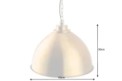 Design Hängelampe INDUSTRIAL 45cm gold Metall rund Pendelleuchte höhenverstellbar