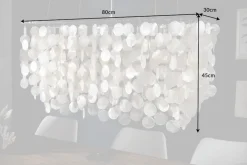 Design Hängelampe SHELL REFLECTIONS 80cm Muschellampe Perlmutt