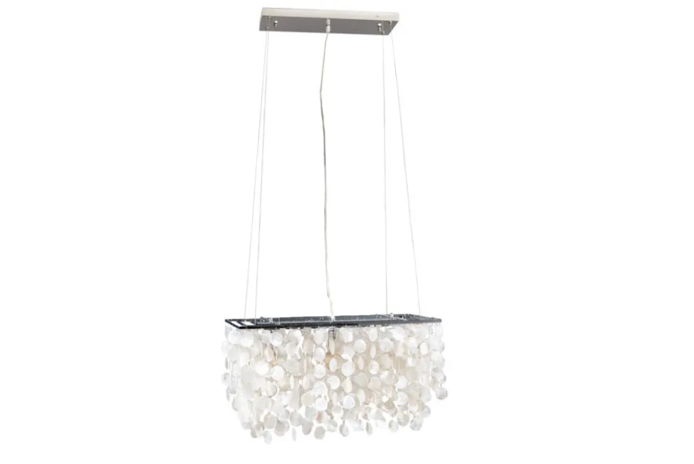 Design Hängelampe SHELL REFLECTIONS 80cm Muschellampe Perlmutt