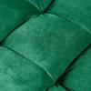 Design Hocker COZY VELVET 80cm smaragdgrün Samt goldene Füße