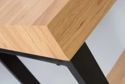 Design Konsole OAK DESK 120cm Eiche Vintage Metallgestell Schreibtisch