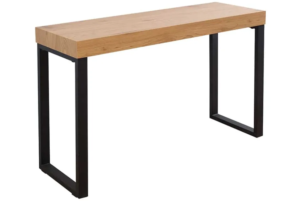 Design Konsole OAK DESK 120cm Eiche Vintage Metallgestell Schreibtisch