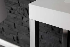 Design Konsole WHITE DESK 120cm weiß Hochglanz Bürotisch