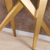 Design Konsolentisch ART LIVING 140cm weiß Marmor Keramik champagner gold brushed