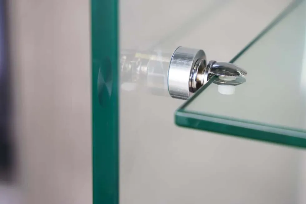 Design Konsolentisch FANTOME 100cm Glas transparent mit Ablage