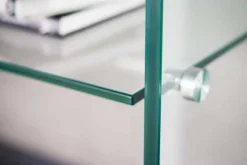 Design Konsolentisch FANTOME 100cm Glas transparent mit Ablage