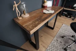 Design Konsolentisch IRON CRAFT 115cm Mangoholz Eisen Schreibtisch