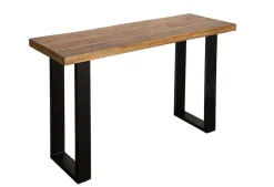 Design Konsolentisch IRON CRAFT 115cm Mangoholz Eisen Schreibtisch