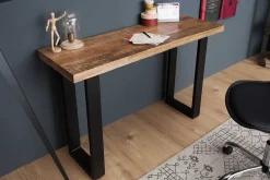 Design Konsolentisch IRON CRAFT 115cm Mangoholz Eisen Schreibtisch