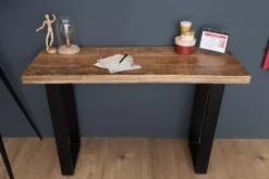 Design Konsolentisch IRON CRAFT 115cm Mangoholz Eisen Schreibtisch