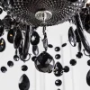 Design Kronleuchter BLACK CRYSTAL XL 80cm schwarz Acryl 15-armig Lüster