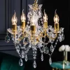 Design Kronleuchter DIAMONDS S 40cm gold Acryl 5-armig Barock Design