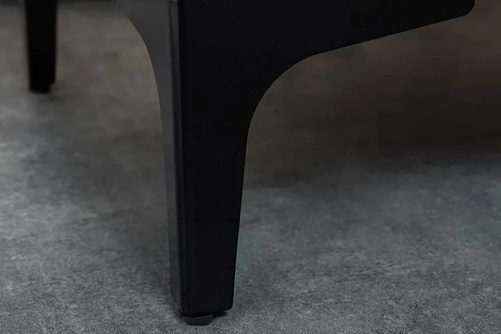 Design Nachttisch BOUTIQUE 50cm dunkelgrau Samt zwei Schubladen